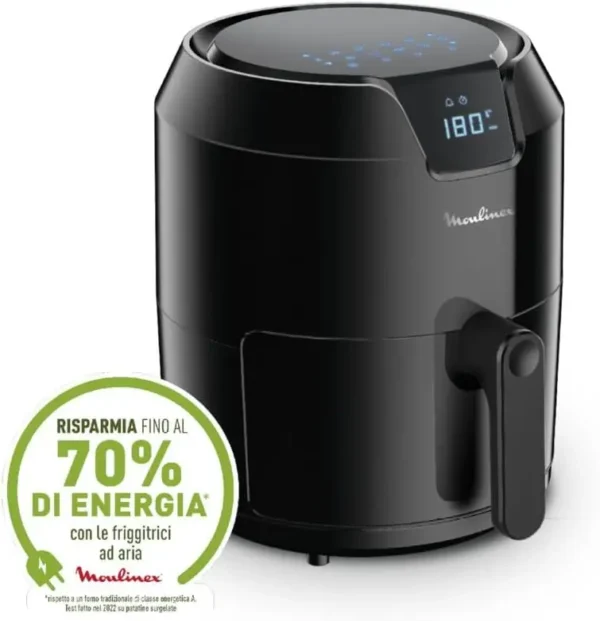 Moulinex Easy Fry Digital XL : Friteuse sans huile 4,2 L avec grill – 8 programmes, écran tactile, pour 6 personnes
